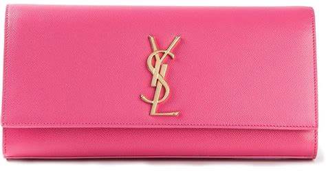 ysl baby pink clutch